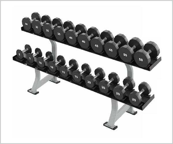 Double-Decker Dumbbell Rack