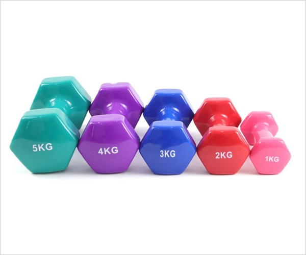 PVC-Dipped Mini Dumbbells